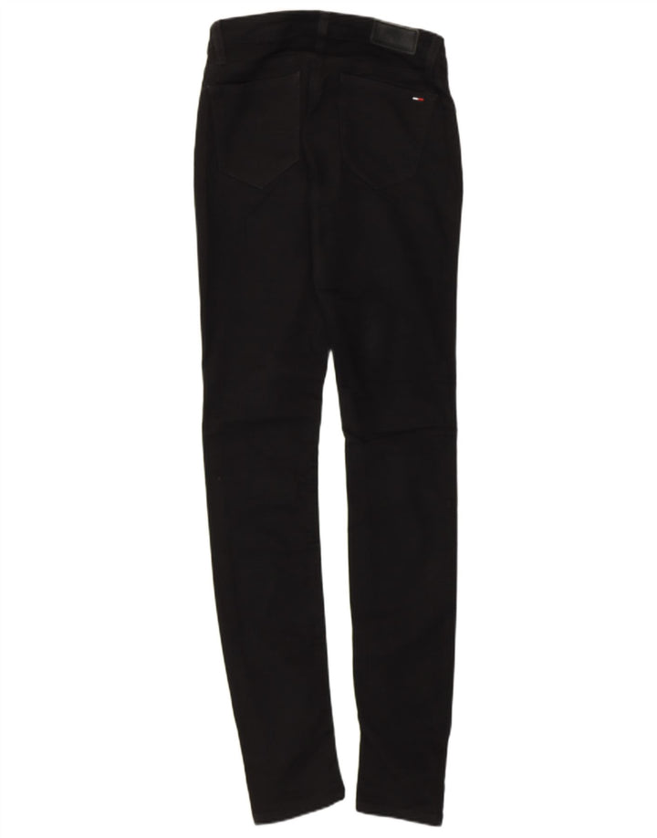 Tommy Hilfiger Damen Slim Jeans W25 L32 Schwarz Baumwolle