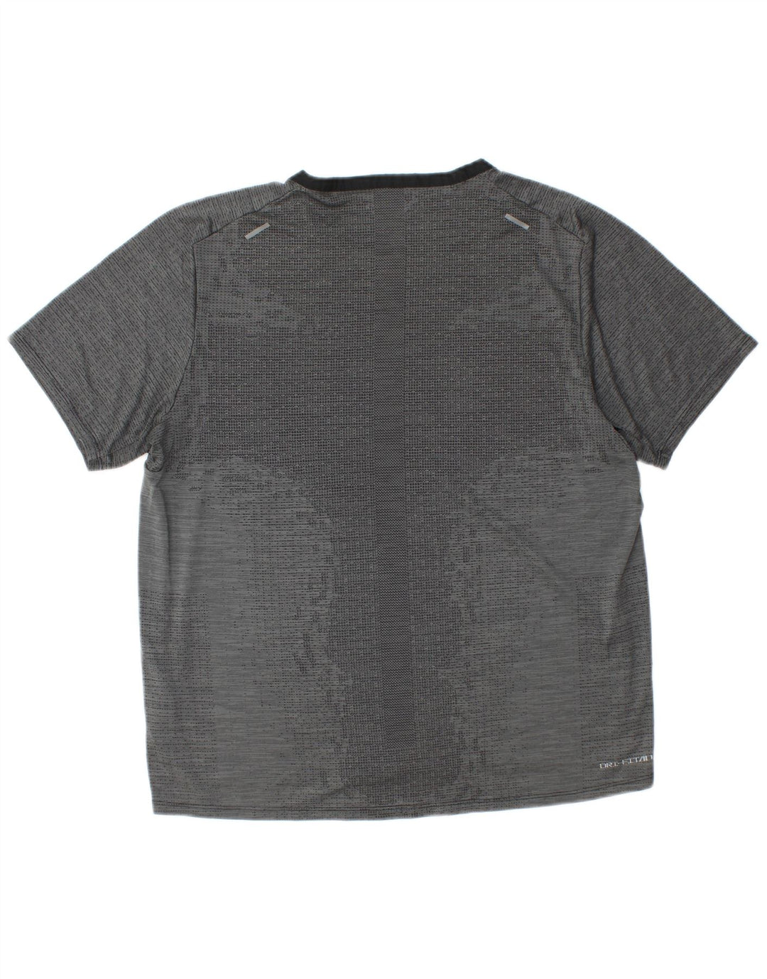 Nike Herren Dri Fit T-Shirt Top Large Grau Polyester