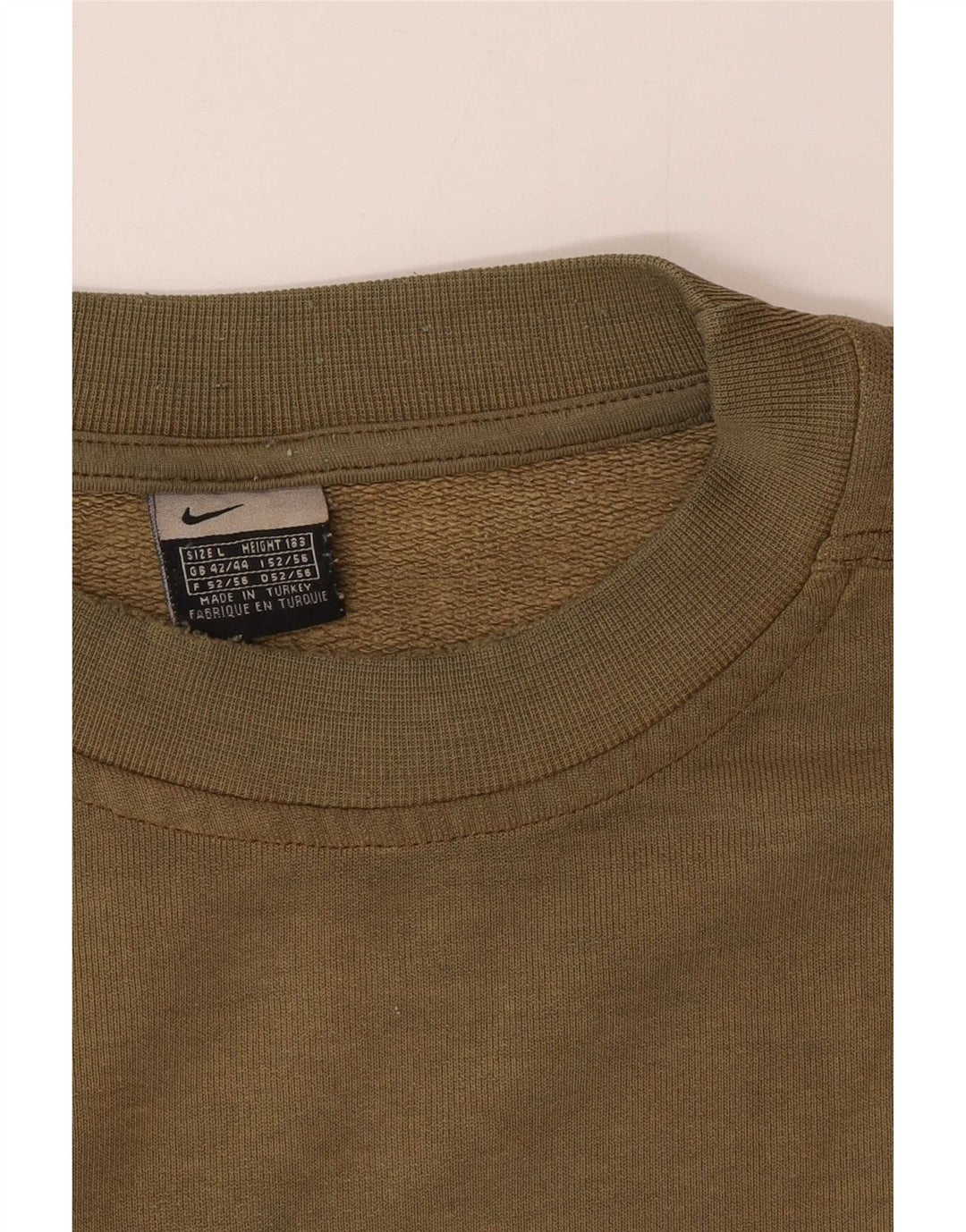 Nike Herren Grafik Sweatshirt Pullover UK 42/44 Large Khaki