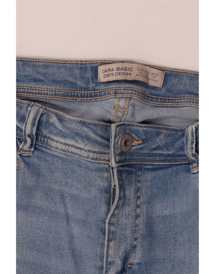 Zara Damen Slim Jeans EU 42 Large W32 L27 Blau