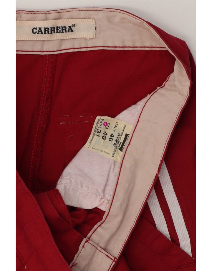Carrera Gerade Herrenhose W31 L31 Rote Baumwolle