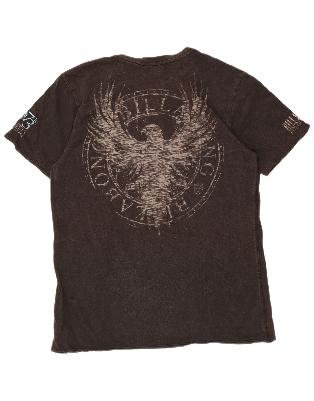 Billabong Herren Slim Fit Grafik-T-Shirt-Oberteil aus mittelbrauner Baumwolle