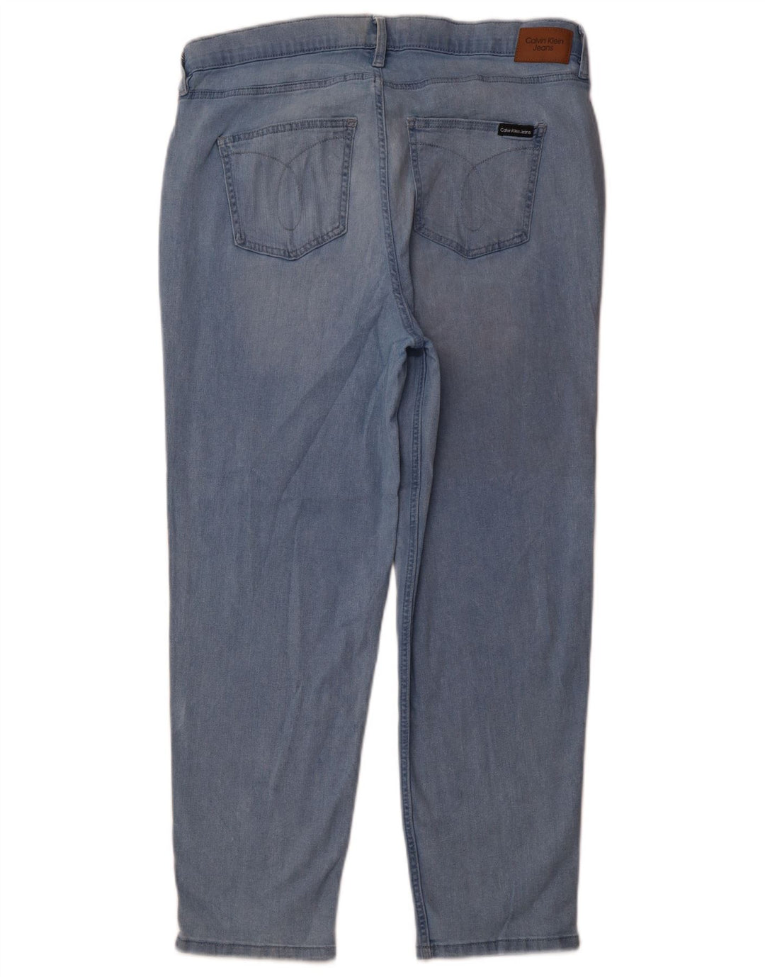 Calvin Klein Damen Crop Slim Jeans US 16 Large W33 L26 Blaue Baumwolle