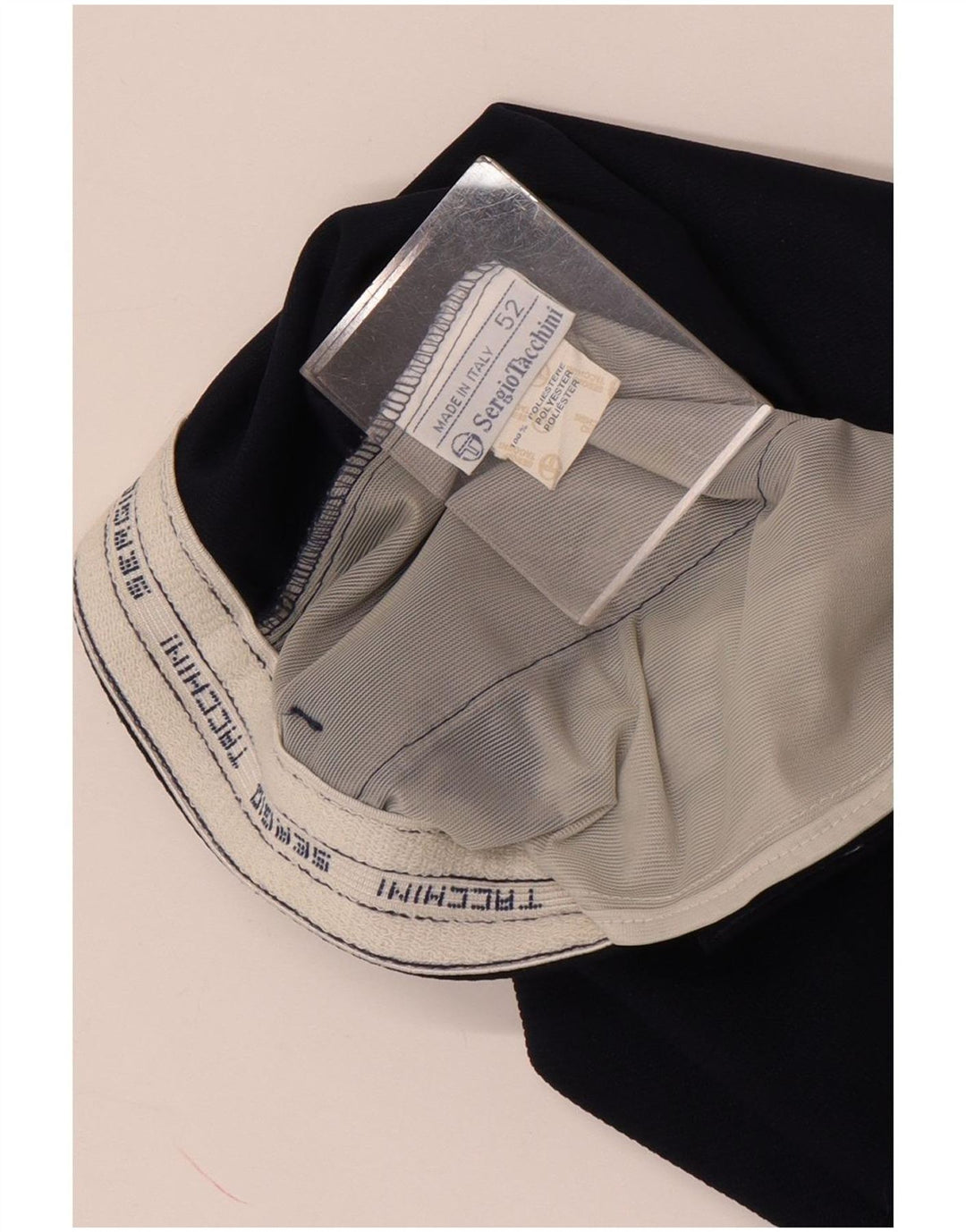 Sergio Tacchini Herren Chinoshorts IT 52 XL W32 Marineblaues Polyester