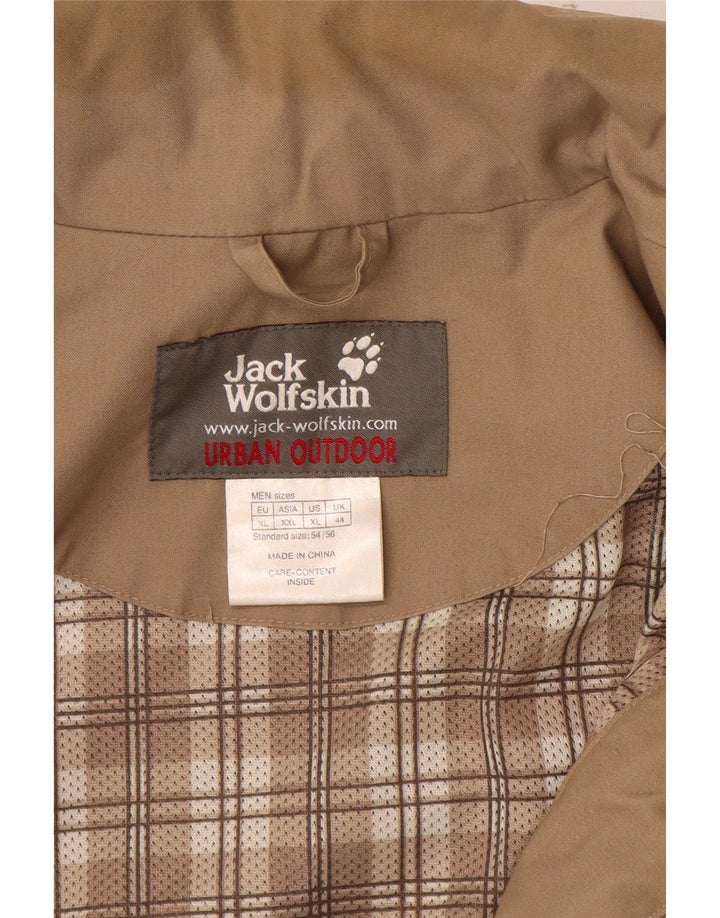 Jack Wolfskin Herren Kapuzen-Utility-Jacke UK 44 XL Beige Polyester