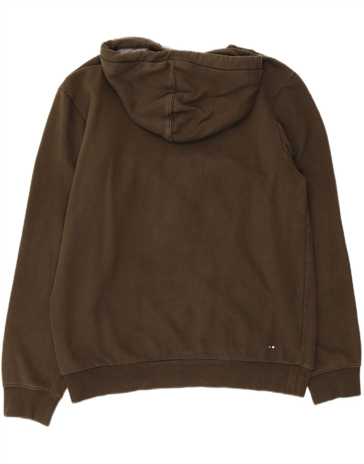 NAPAPIJRI Herren-Kapuzenpullover mit Geographic-Grafik, groß, Khaki, Baumwolle