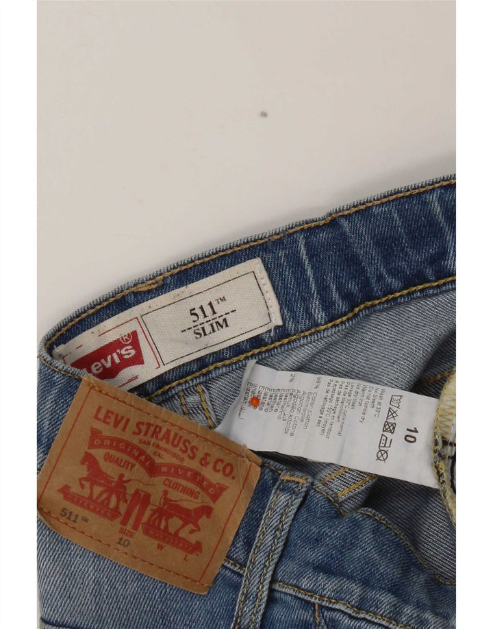 Levi's 511 Slim Denim-Shorts für Jungen, 9–10 Jahre, W24, blaue Baumwolle