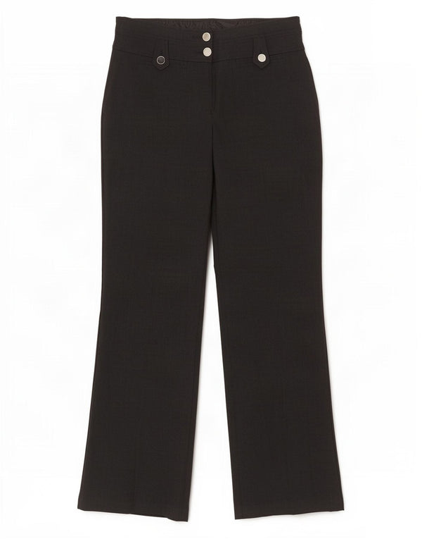 Marks & Spencer Damen Bootcut Freizeithose UK 12 Medium W30 L32 Schwarz
