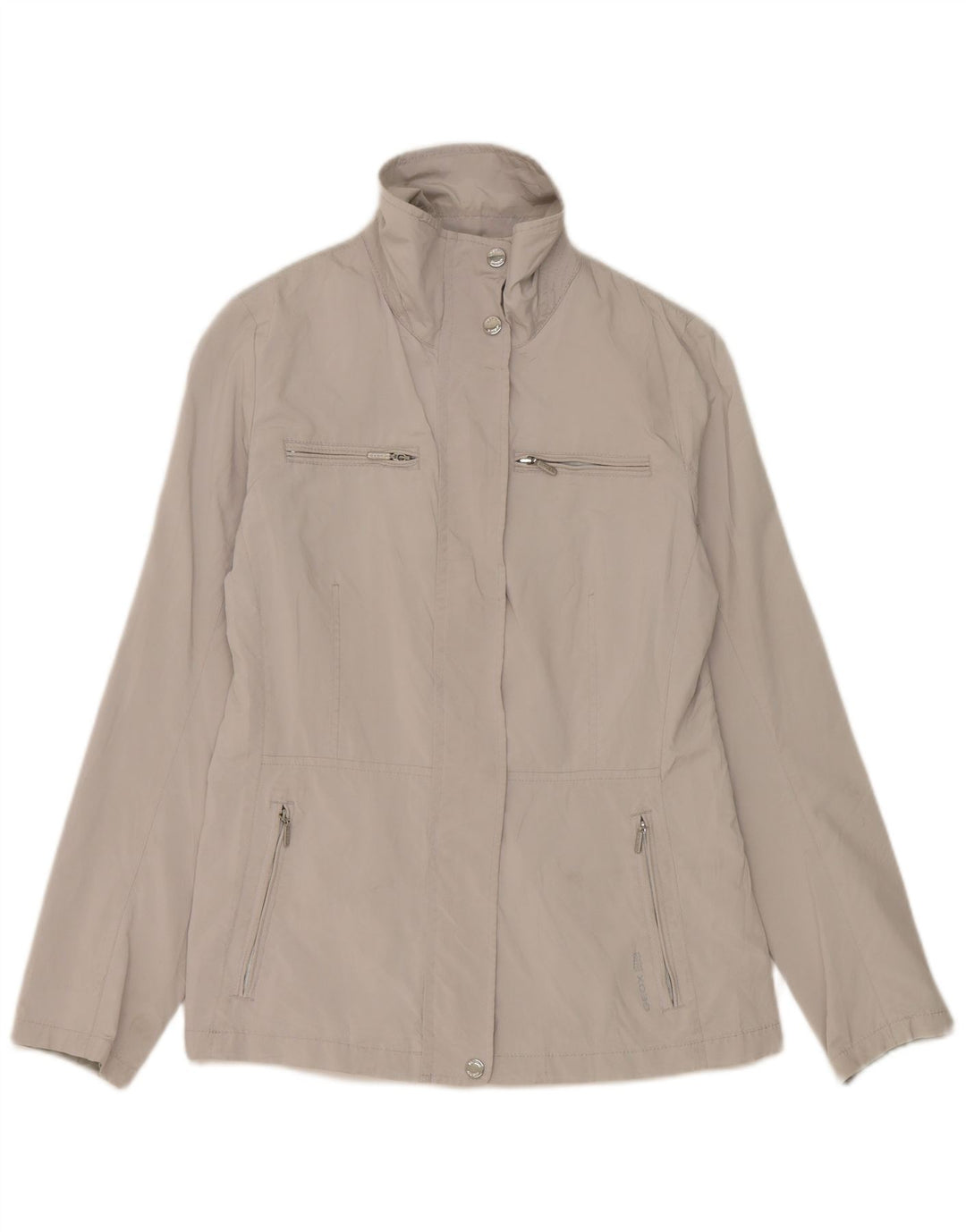 Geox Damen Regenjacke UK 8 Small Grau Polyester