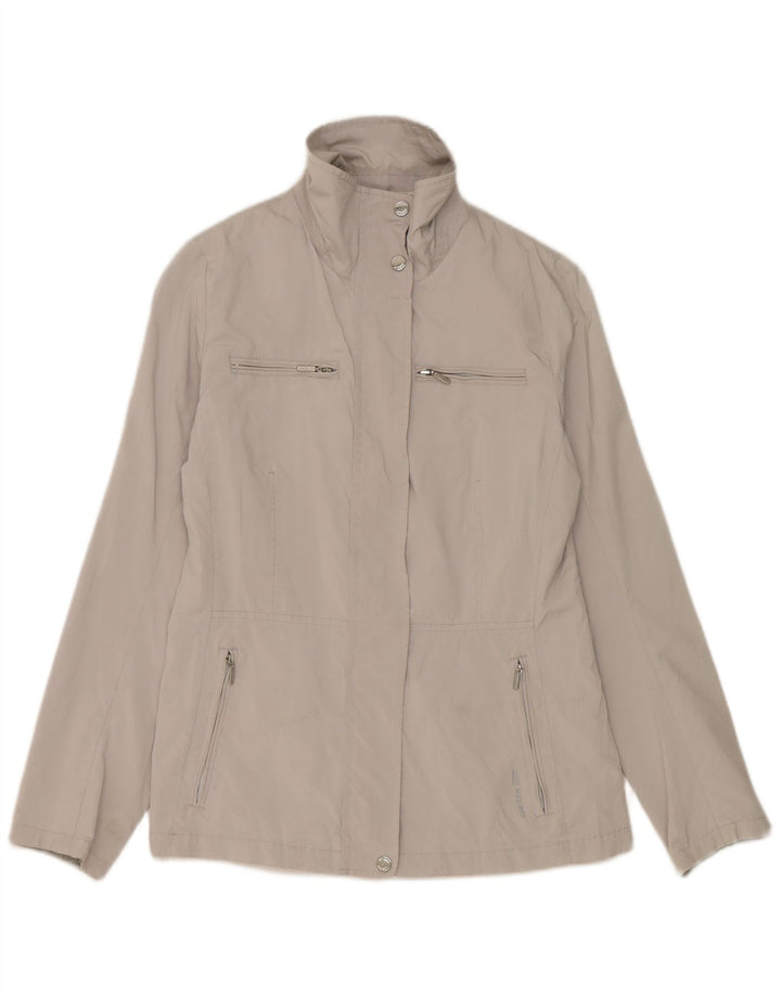 Geox Damen Regenjacke UK 8 Small Grau Polyester