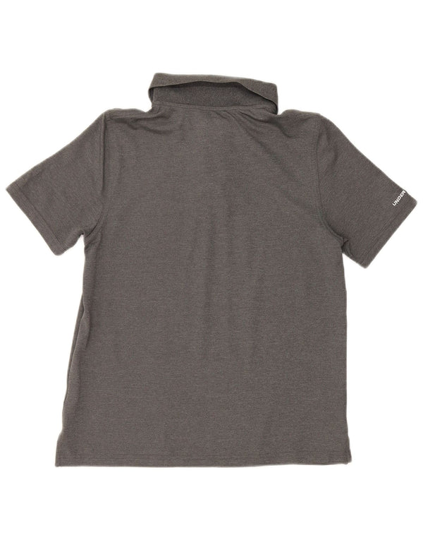 Under Armour Heat Gear Poloshirt für Jungen, 11–12 Jahre, großes graues Polyester