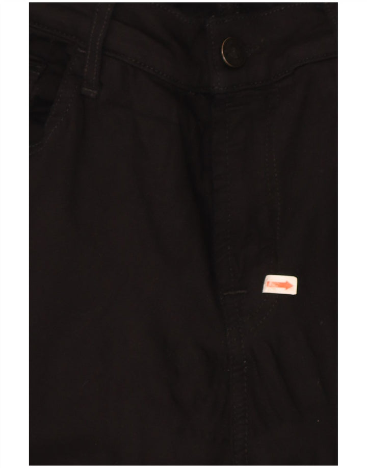 7 For All Mankind Herren Slim Jeans W33 L33 Schwarz Modal