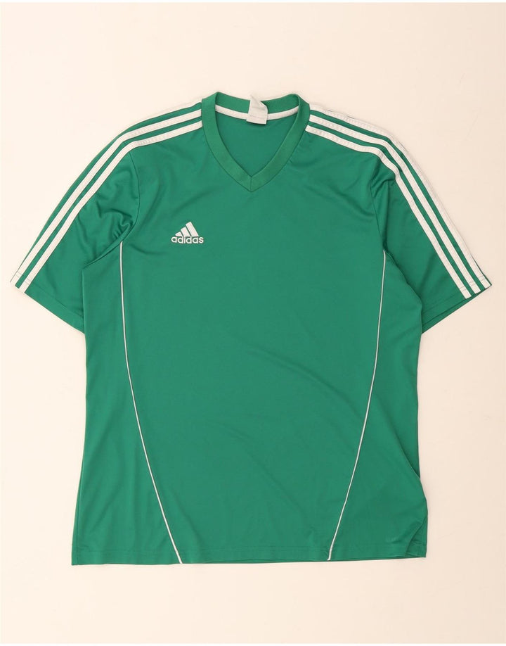 Adidas Herren T-Shirt Top XL Grün Polyester
