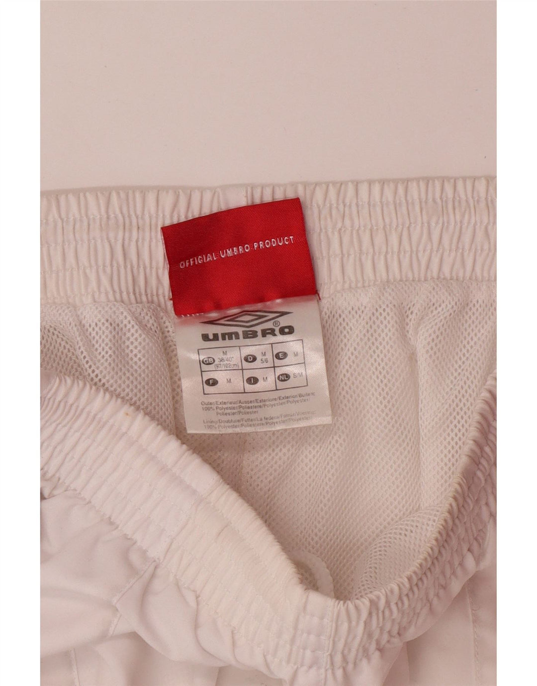 UMBRO Herren-Bermuda-Sportshorts UK 38/40 Mittelweißes Polyester