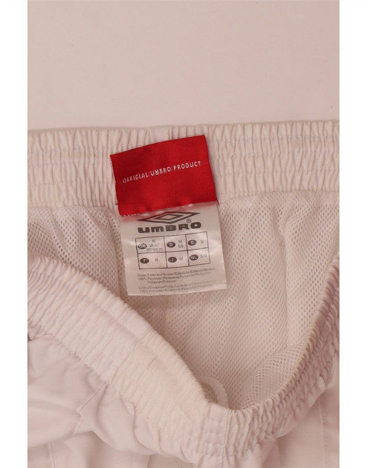 UMBRO Herren-Bermuda-Sportshorts UK 38/40 Mittelweißes Polyester