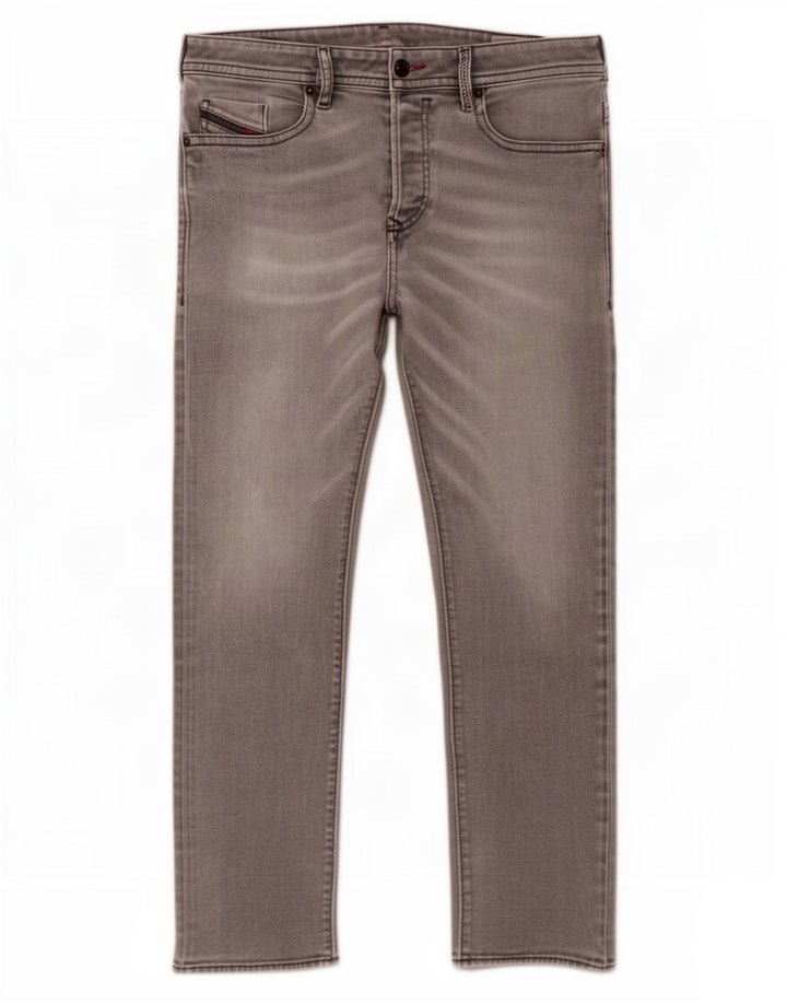 Diesel Herren Buster Regular Tapered Jeans W31 L29 Graue Baumwolle