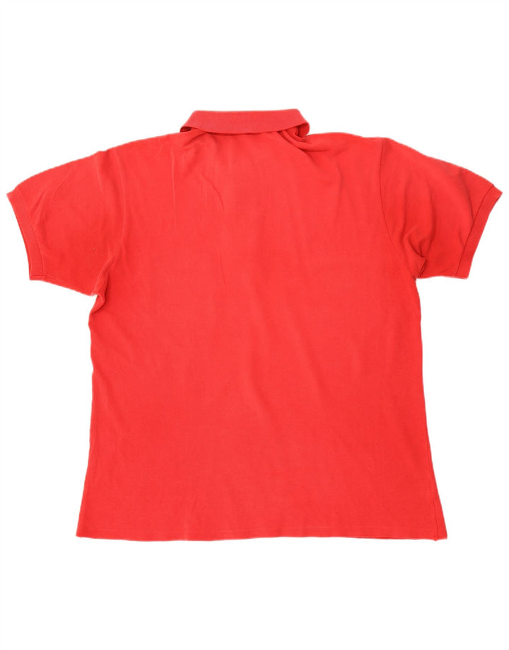 Lacoste Herren-Poloshirt, Größe 5, große rote Baumwolle