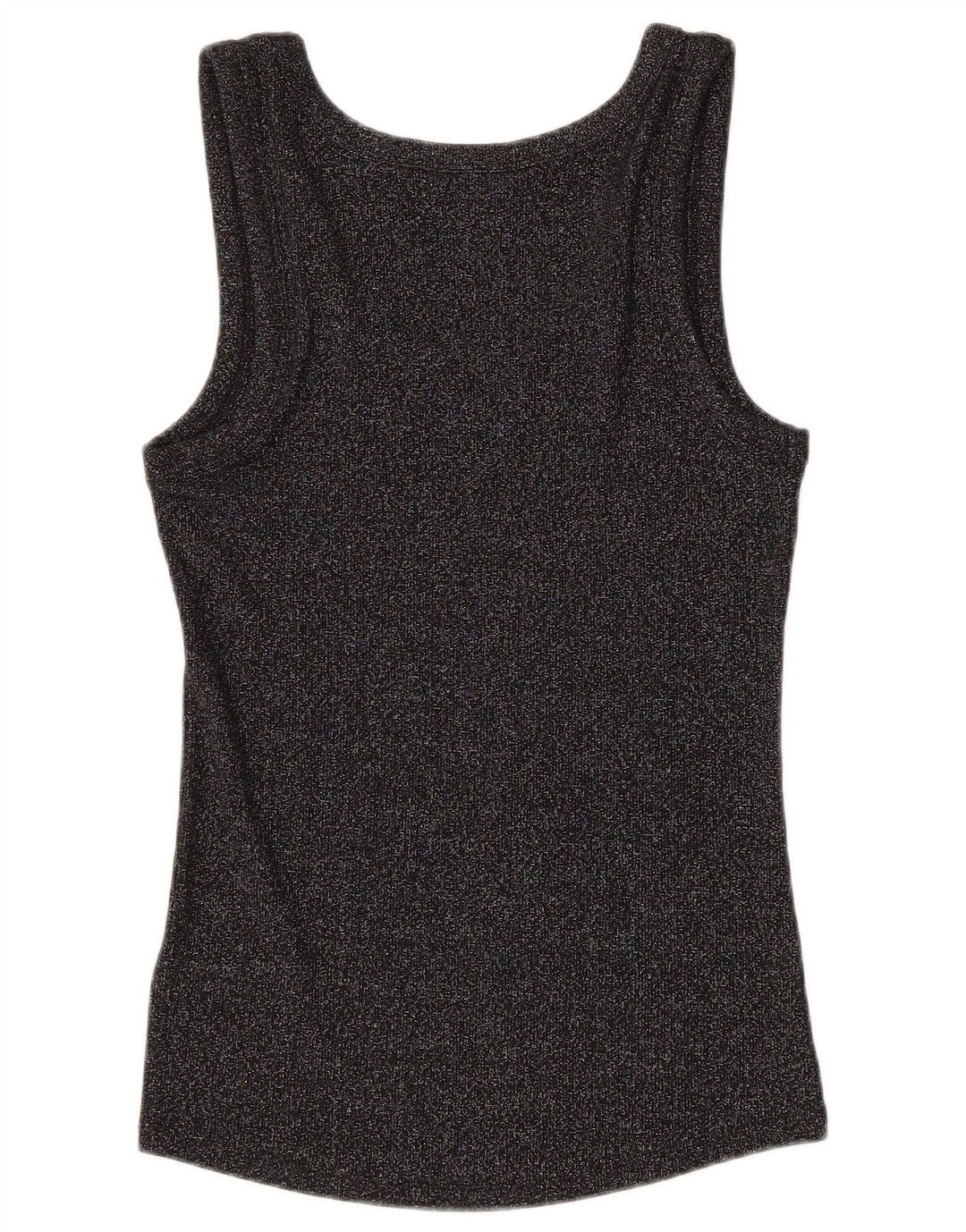 Marks & Spencer Damen-Trägershirt UK 12 Mittelschwarz gefleckte Baumwolle