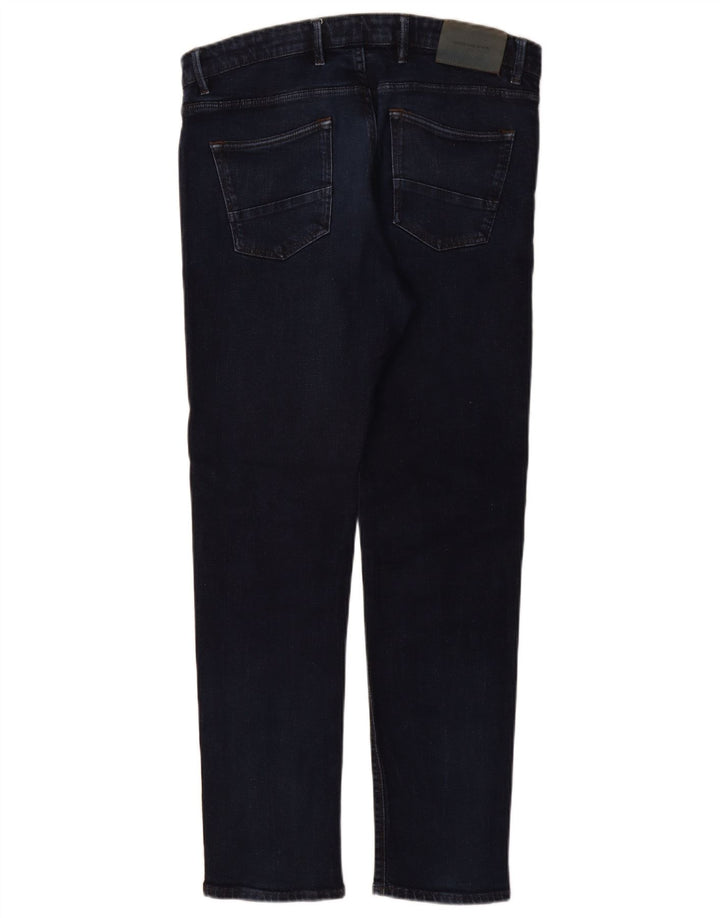 MASSIMO DUTTI Womens Slim Jeans EU 42 Large W32 L30 Navy Blue Cotton