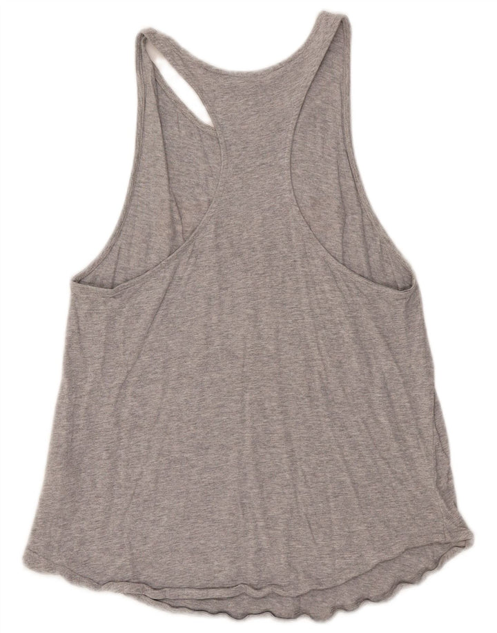 Adidas Damen Graphic Vest Top UK 12/14 Mittelgraue Baumwolle