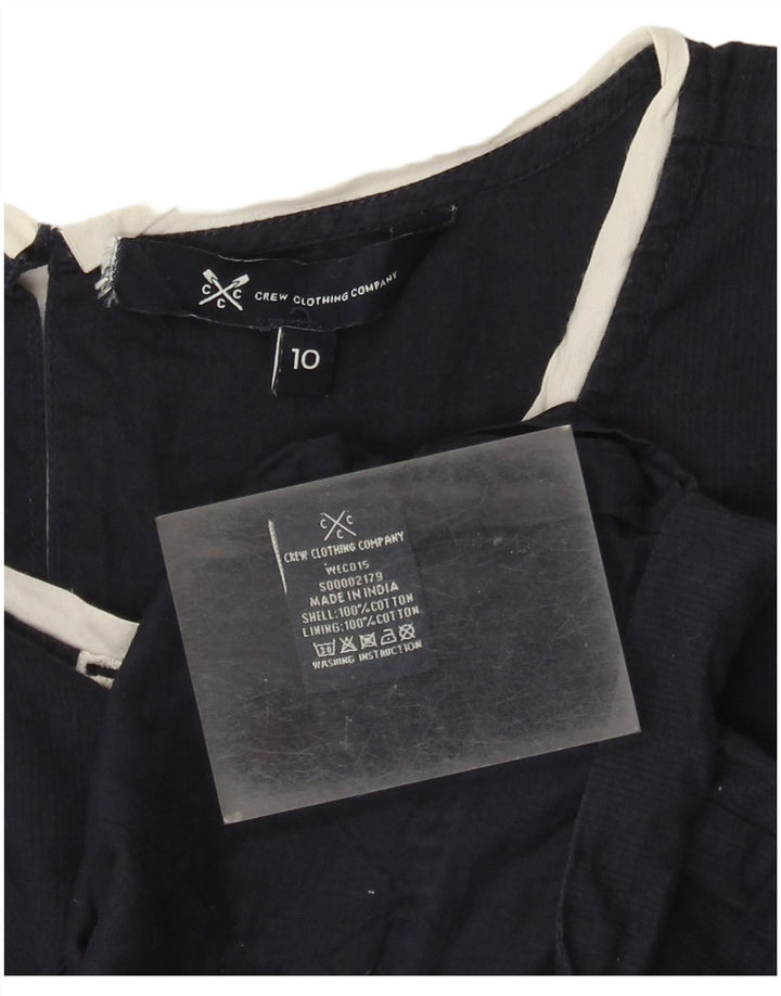 J. Crew Damen Weste Top UK 10 Small Marineblau Baumwolle
