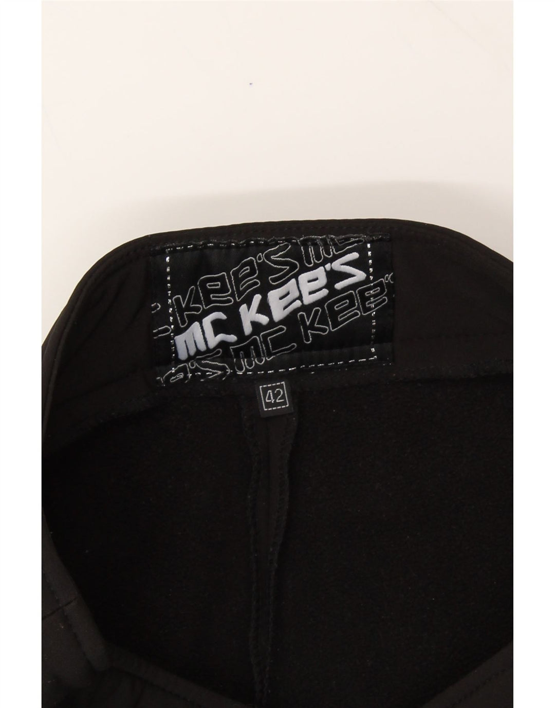 MC KEE'S Womens Straight Casual Trousers IT 42 Medium W28 L28 Black Vintage MC Kee's and Second-Hand MC Kee's from Messina Hembry 