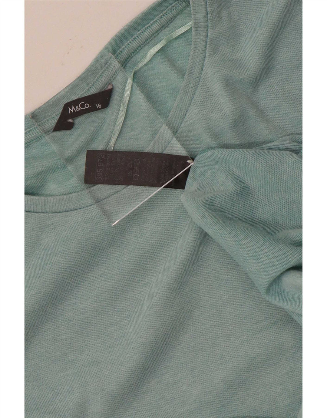 M&Co T-Shirt-Oberteil für Mädchen, 15–16 Jahre, grünes Polyester