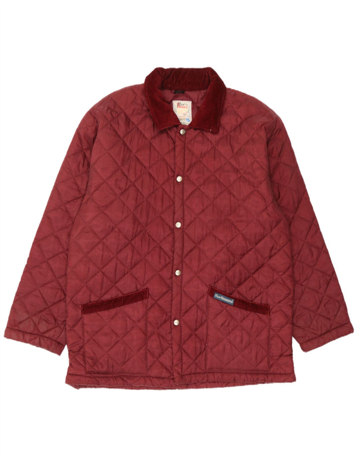 Roy Rogers Herren Steppjacke UK 38 Medium Burgund Nylon