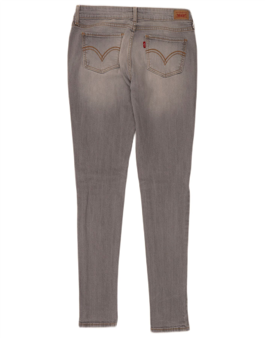 LEVI'S Damen 535 Legging Skinny Jeans W30 L32 Graue Baumwolle