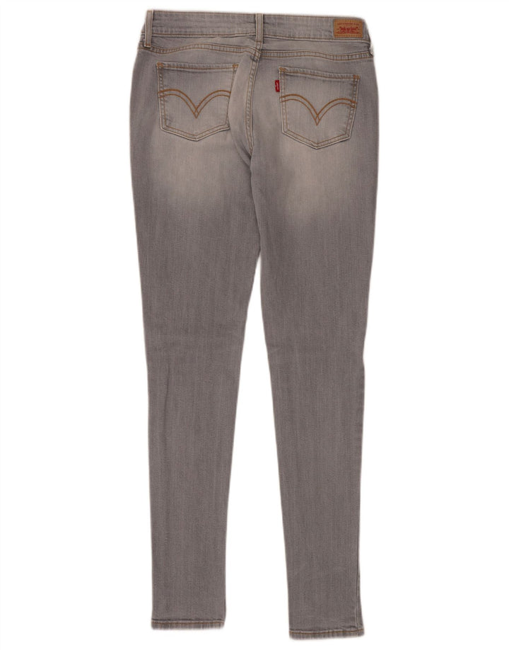 LEVI'S Damen 535 Legging Skinny Jeans W30 L32 Graue Baumwolle