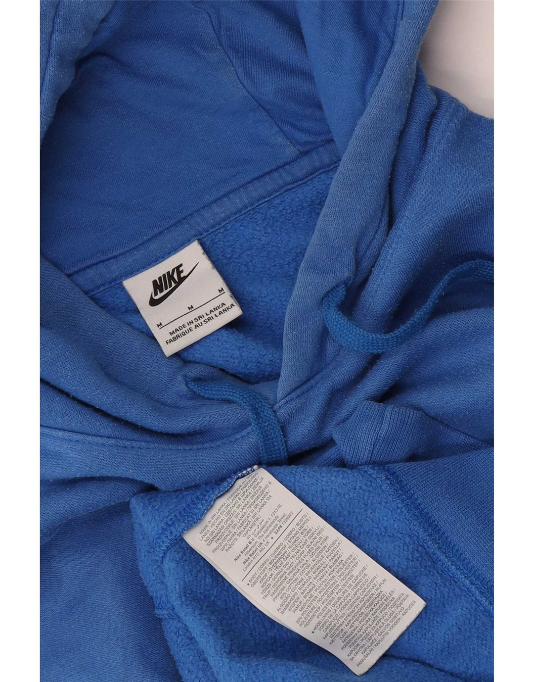 Nike Herren Kapuzenpullover aus mittelblauer Baumwolle
