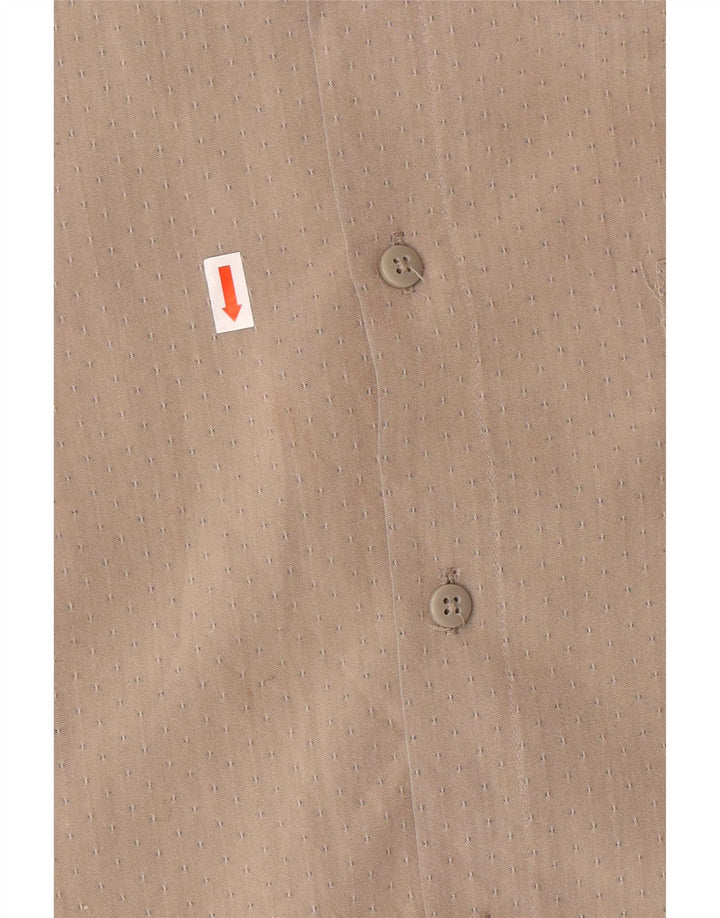 Pierre Cardin Herrenhemd Größe 17 17 1/2 XL Grau geflecktes Rayon