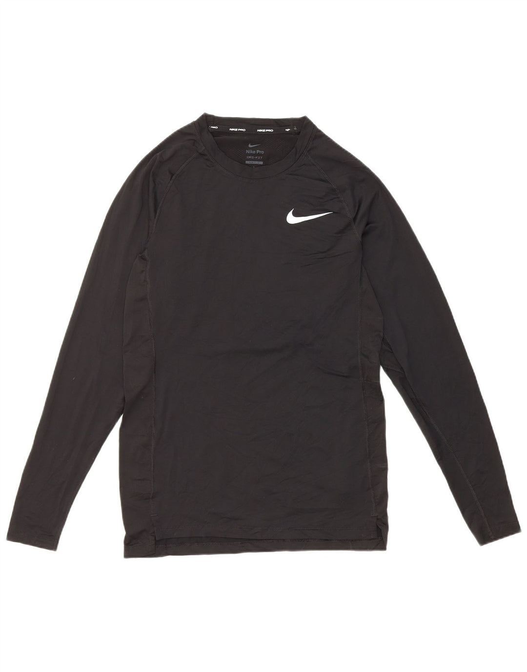 Nike Herren Dri Fit Slim Top Langarm Small Schwarz Polyester