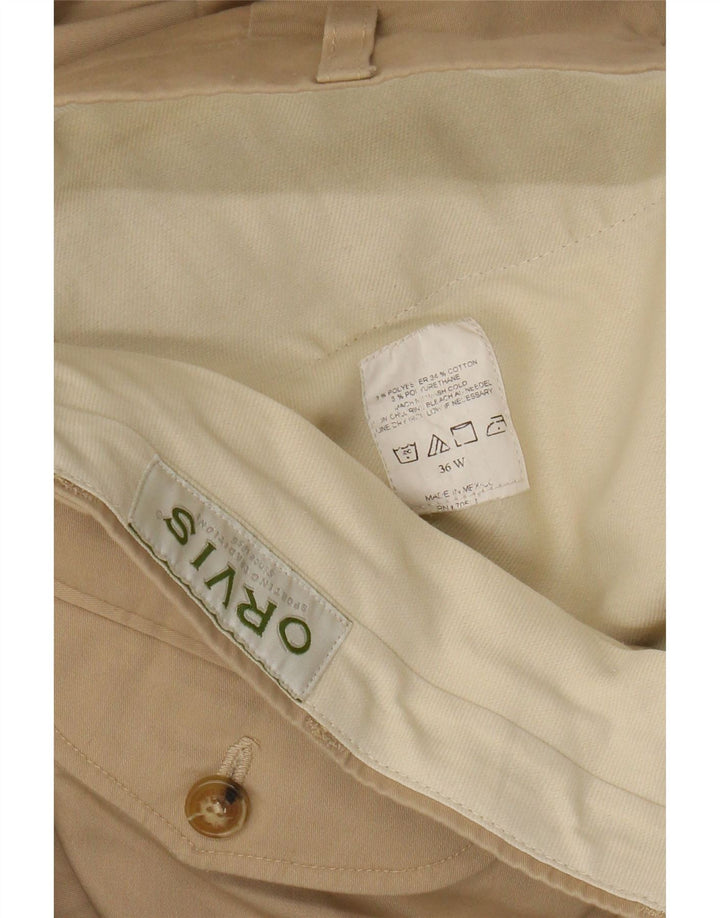 Orvis Straight Chino-Hose für Herren, W36, L30, Beige, Polyester
