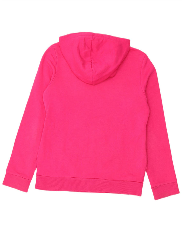 ADIDAS Damen Graphic Hoodie Pullover UK 8/10 Small Rosa Baumwolle