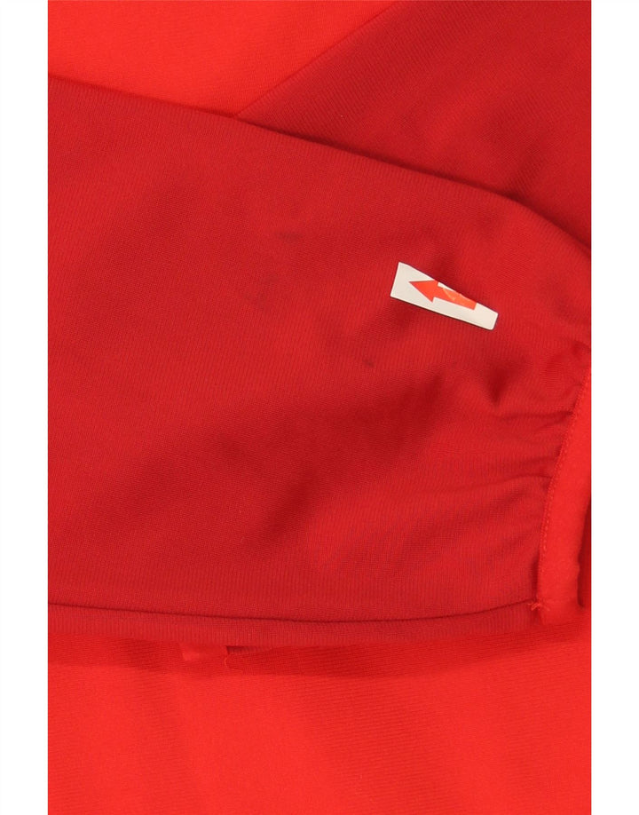 Puma Jungen Grafik-Trainingsanzug-Top-Jacke, 15–16 Jahre, rotes Farbblockdesign