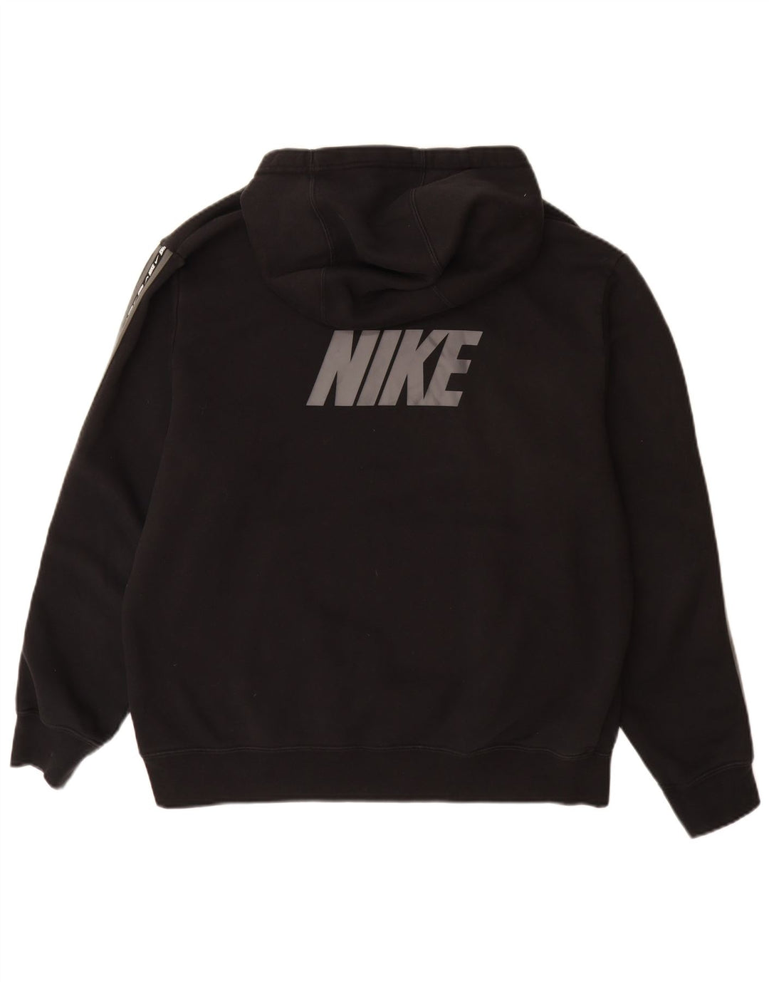 NIKE Herren-Kapuzenpullover mit Grafik, groß, aus schwarzer Baumwolle