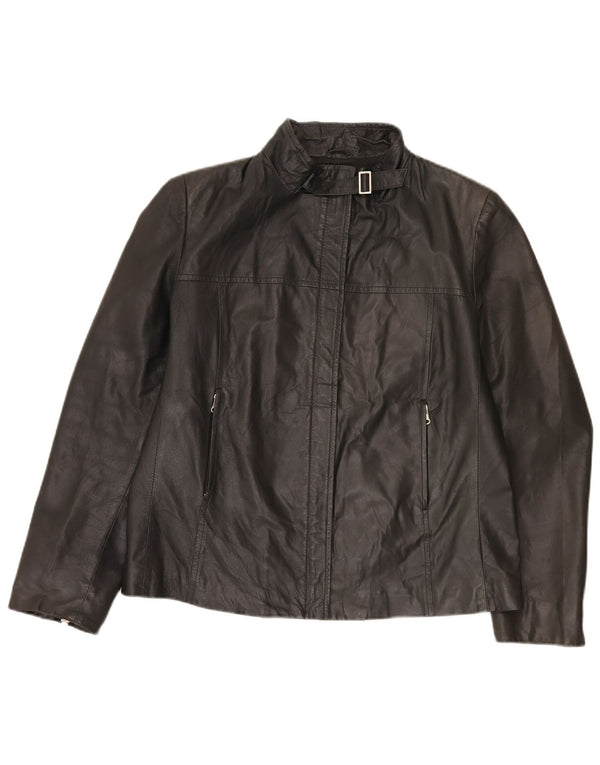 Conbipel Damen Free Heron Lederjacke IT 48 XL Schwarz