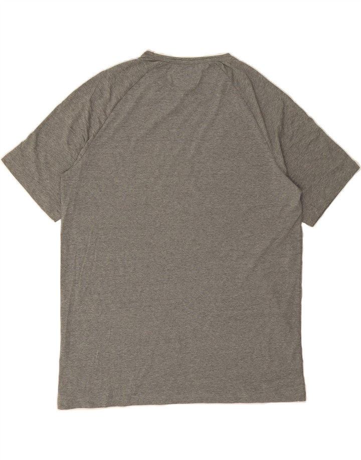 EDDIE BAUER Mens T-Shirt Top XL Grey Flecked Cotton Vintage Eddie Bauer and Second-Hand Eddie Bauer from Messina Hembry 