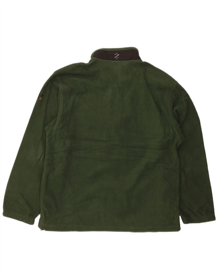 IZOD Herren Fleecejacke UK 42 XL Khaki Polyester