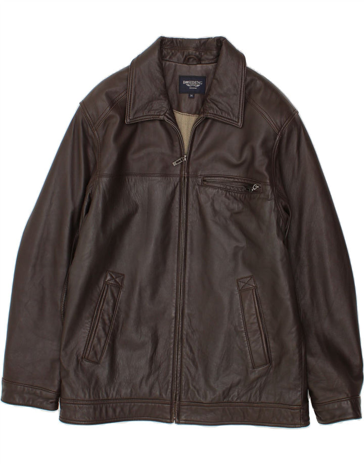 VINTAGE Herren Lederjacke UK 38 Mittelbraunes Leder