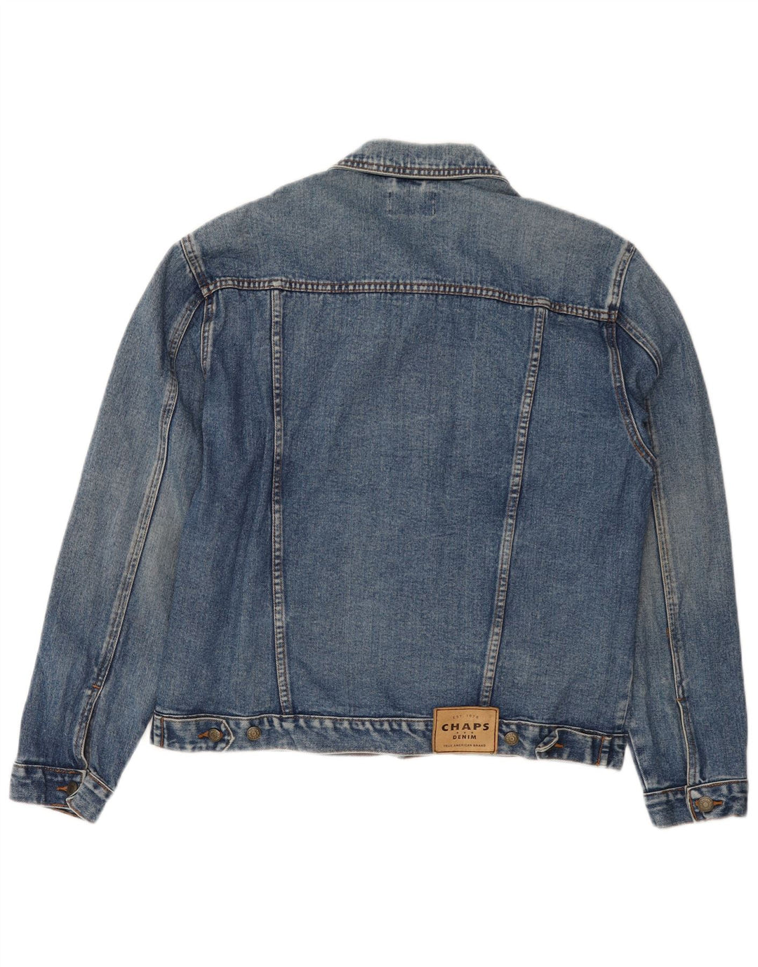 CHAPS Herren Jeansjacke UK 38 Mittelblaue Baumwolle