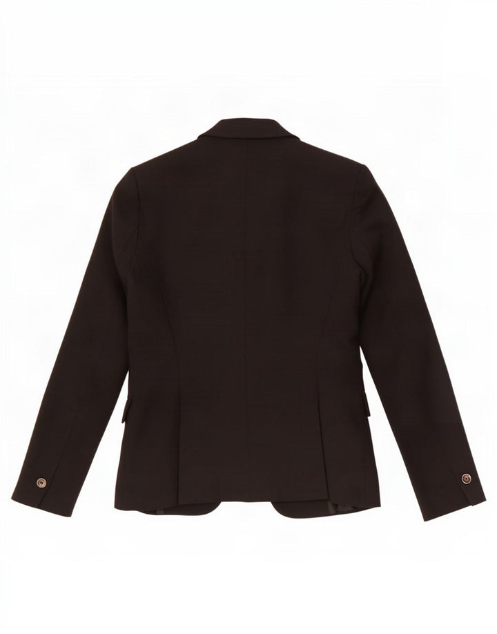 Zara Damen-Blazer mit 1 Knopf, Gr. 10, Größe S, Schwarz, Baumwolle