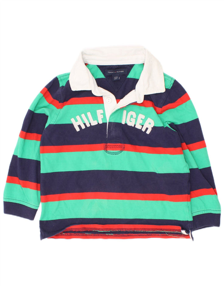 Tommy Hilfiger Rugby-Poloshirt mit Grafik für Jungen, 2–3 Jahre, mehrfarbig