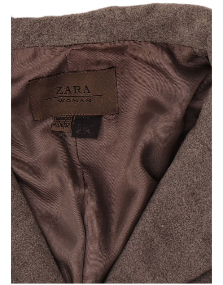 Zara Damen Mantel EU 42 Large Grau
