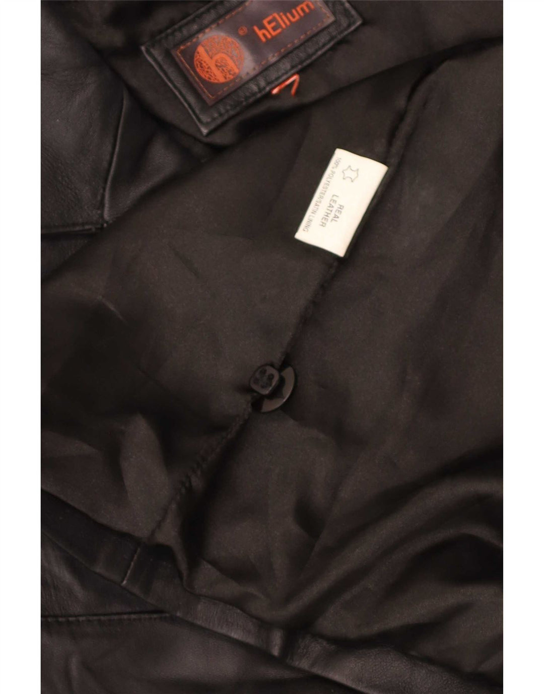 Helium Damen Lederjacke UK 16 Large Schwarz