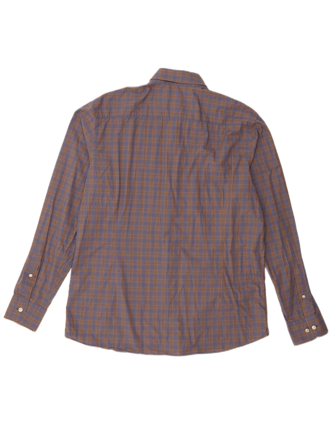 Hackett Herren-Slim-Fit-Hemd XL, braun kariert, Baumwolle