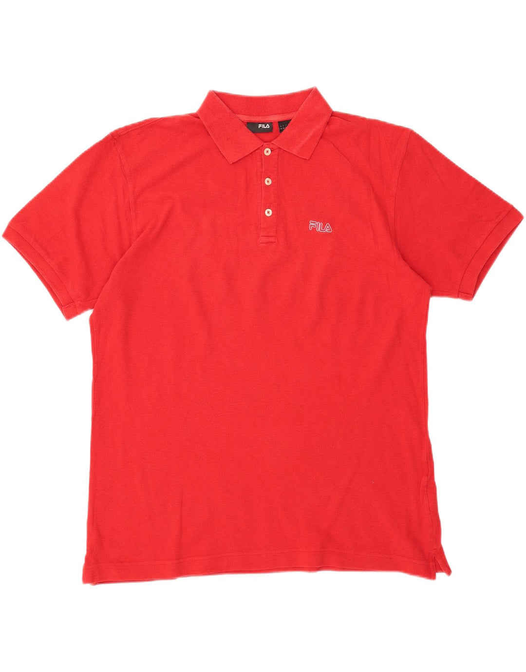 FILA Mens Polo Shirt XL Red Cotton Vintage Fila and Second-Hand Fila from Messina Hembry 