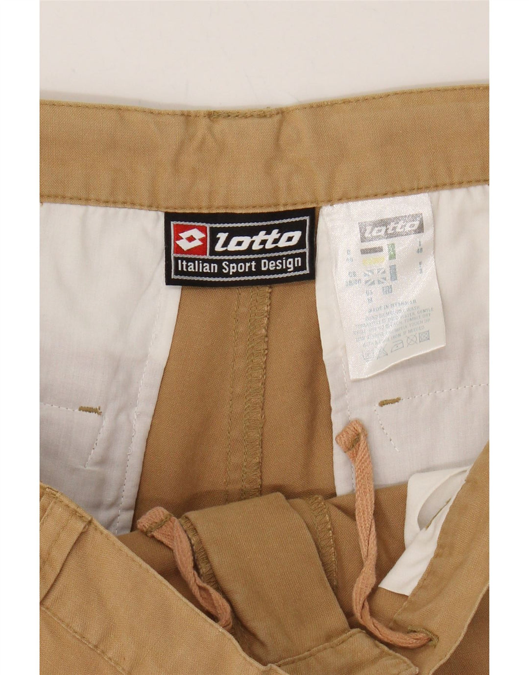 LOTTO Mens Cargo Shorts UK 38/40 Medium W34 Beige Cotton Vintage Lotto and Second-Hand Lotto from Messina Hembry 