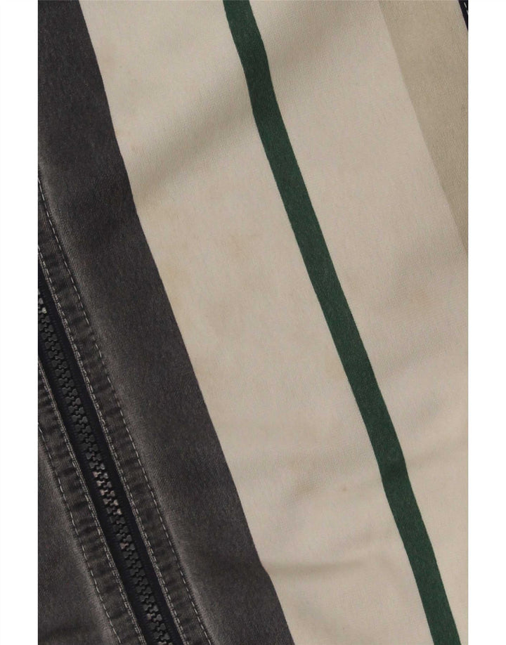 Sergio Tacchini Herren-Trainingsanzug-Oberteil-Jacke, mittleres Marineblau, Farbblock